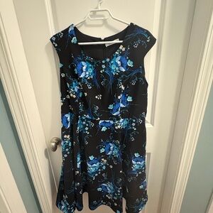 Ricki's Black Dress with Blue Accents